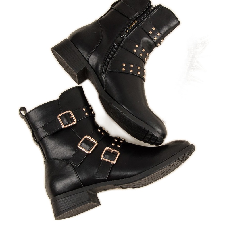 J. Star bota preta rock preto 1