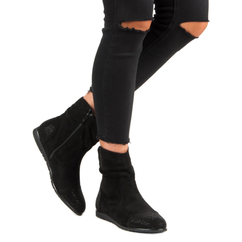 Botins casuais de camurça preto 2 Botins casuais de camurça preto 2