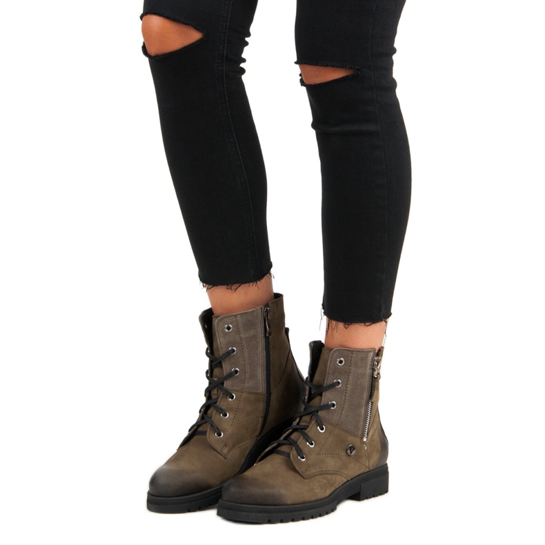 Trabalhadores elegantes cáqui VINCEZA verde 2