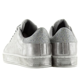 Tênis feminino prata K-301 Silver cinza 1