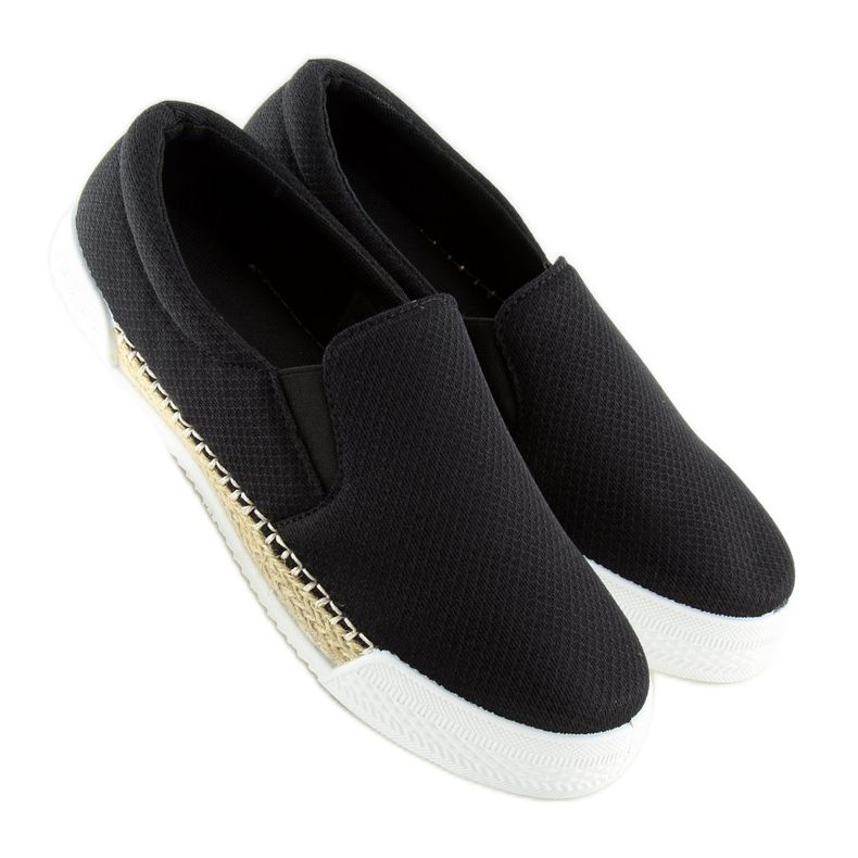 Tênis slip-on preto 15691A Preto 1