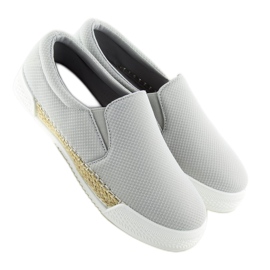 Tênis slip-on cinza 15691A Cinza 1