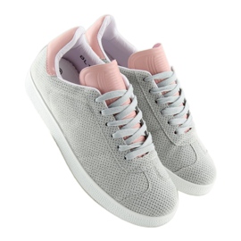 Tênis feminino cinza e rosa BL131P GREY / PINK 2