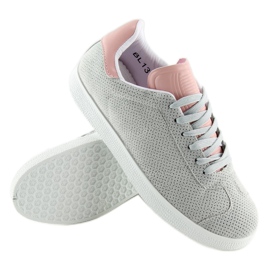 Tênis feminino cinza e rosa BL131P GREY / PINK 1