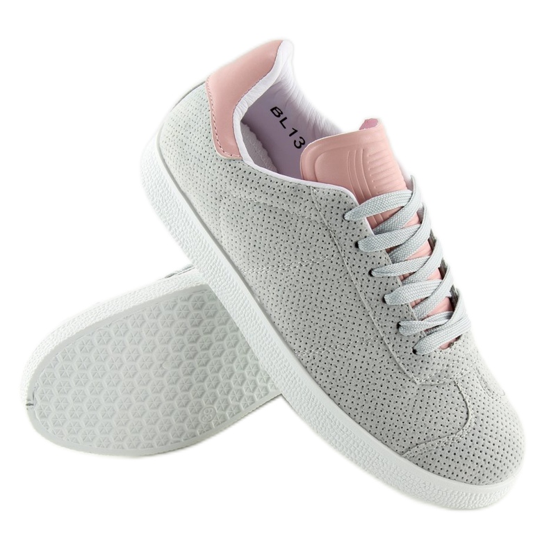 Tênis feminino cinza e rosa BL131P GREY / PINK 1