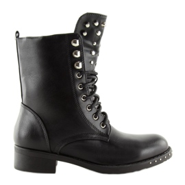 Botas pretas com tachas NC252 pretas preto 1