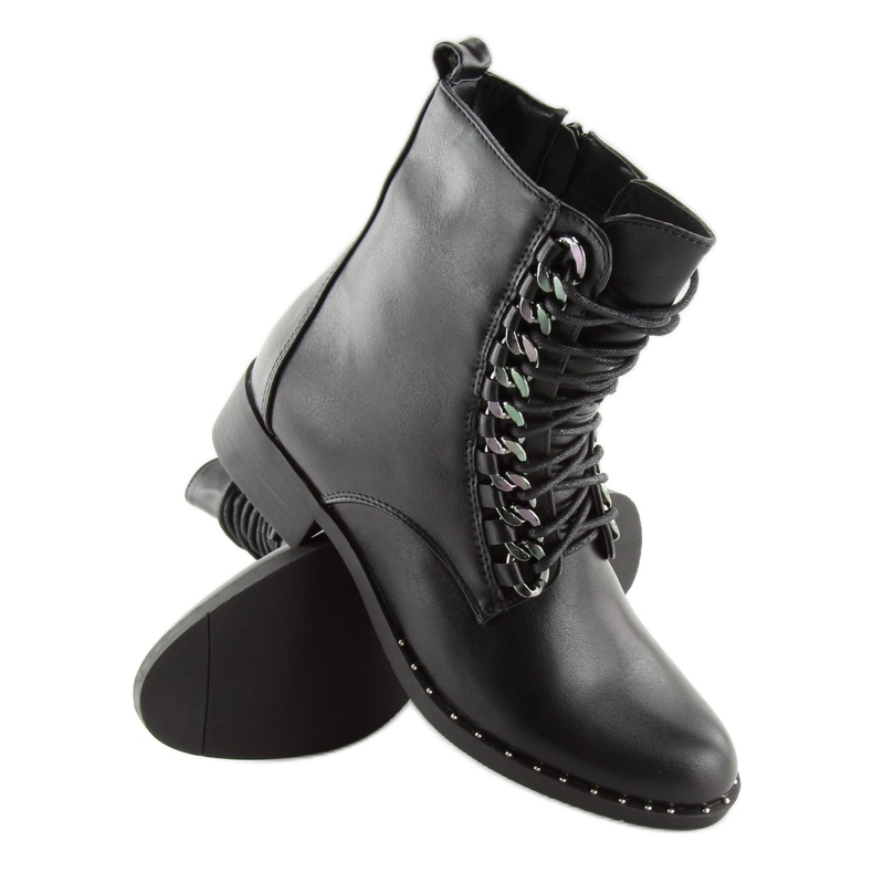 Botas de trabalho pretas para mulheres NC236 pretas preto 2