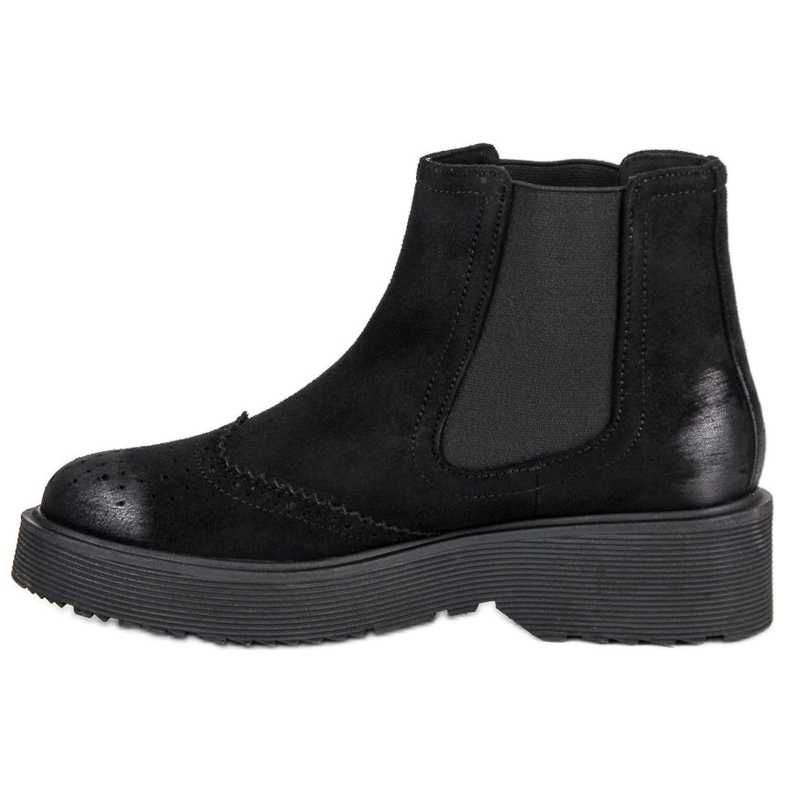Corina Botas de camurça confortáveis preto 1