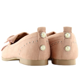 Mocassins rosa feminino rosa G242 rosa 2