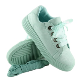 Tênis com fitas menta H99-23 Verde Claro 1