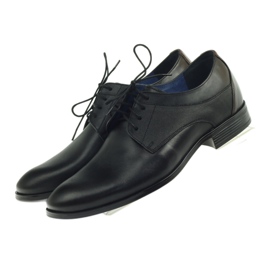 Nikopol Sapatos de couro masculino formal preto 1677 4