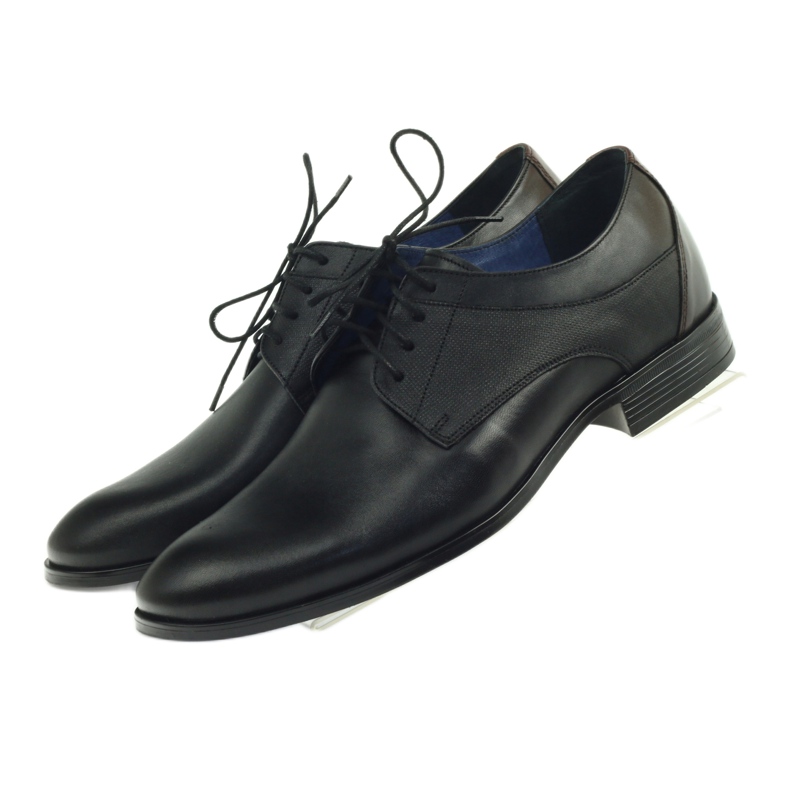 Nikopol Sapatos de couro masculino formal preto 1677 4