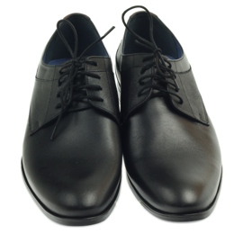 Nikopol Sapatos de couro masculino formal preto 1677 3