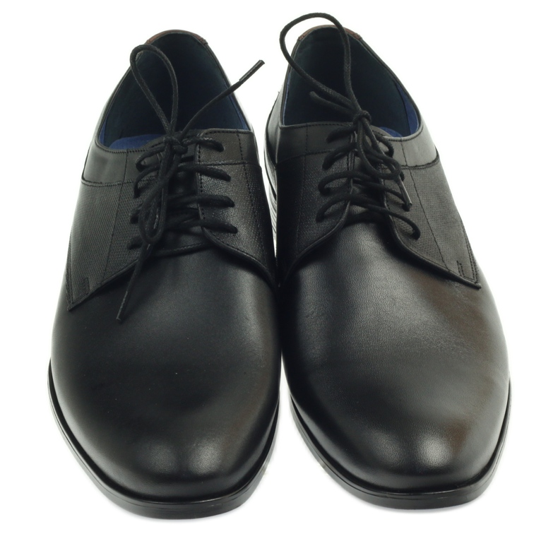 Nikopol Sapatos de couro masculino formal preto 1677 3
