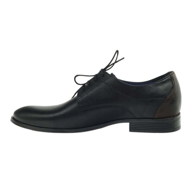 Nikopol Sapatos de couro masculino formal preto 1677 2