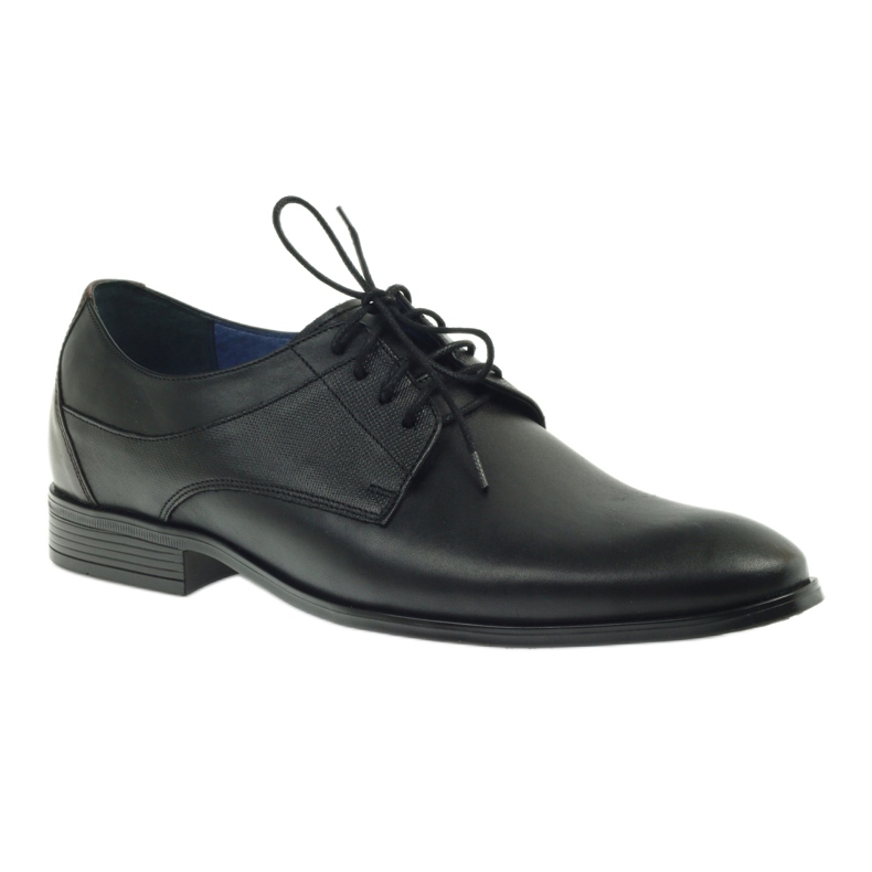 Nikopol Sapatos de couro masculino formal preto 1677 1