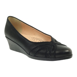 Black Espinto wedges preto 1