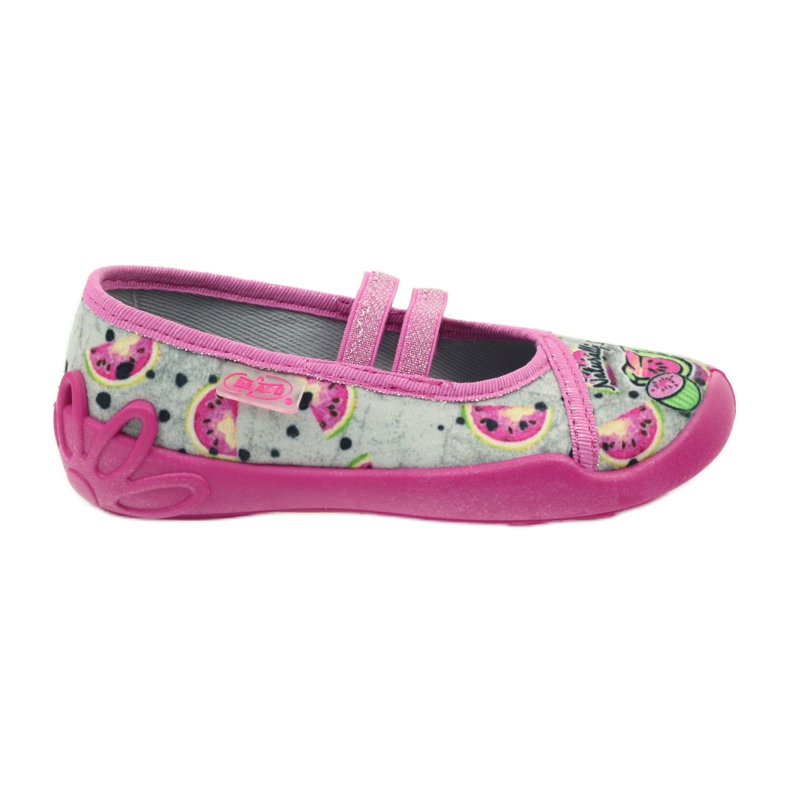 Sapatos infantis Befado chinelos de bailarina 116x231 cinza verde rosa 1
