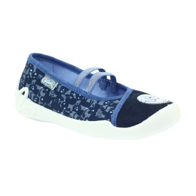 Sapatos infantis Befado chinelos de bailarina 116x241 azul azul marinho 1