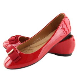 Bailarinas femininas vermelhas 9988-130 Vermelho 2