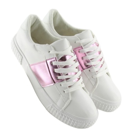 Tênis feminino branco e rosa M896 BRANCO / ROSA roxo 1