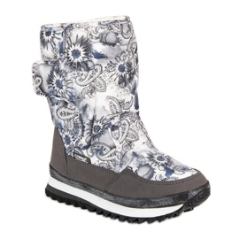 Botas de neve para o inverno cinza 1