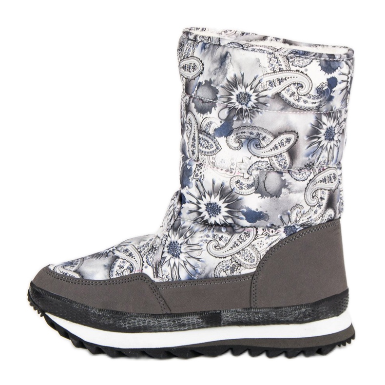 Botas de neve para o inverno cinza 2