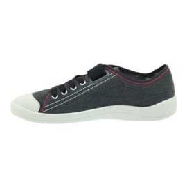 Sapatos juvenis Befado, tênis 251q063 cinza vermelho 2