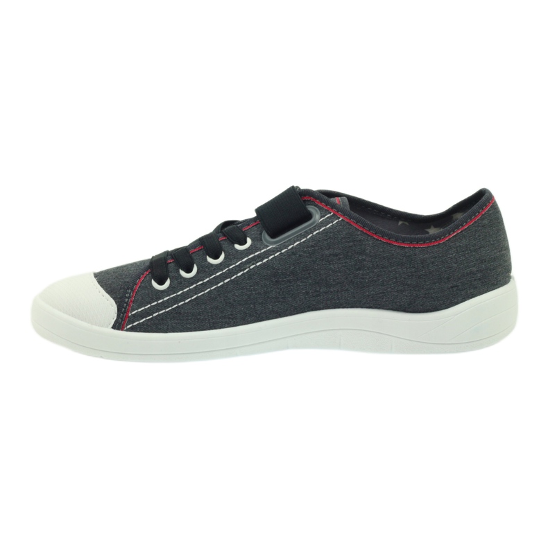 Sapatos juvenis Befado, tênis 251q063 cinza vermelho 2