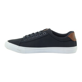 American Club Tênis americanos tênis sapatos masculinos castanho azul marinho 2