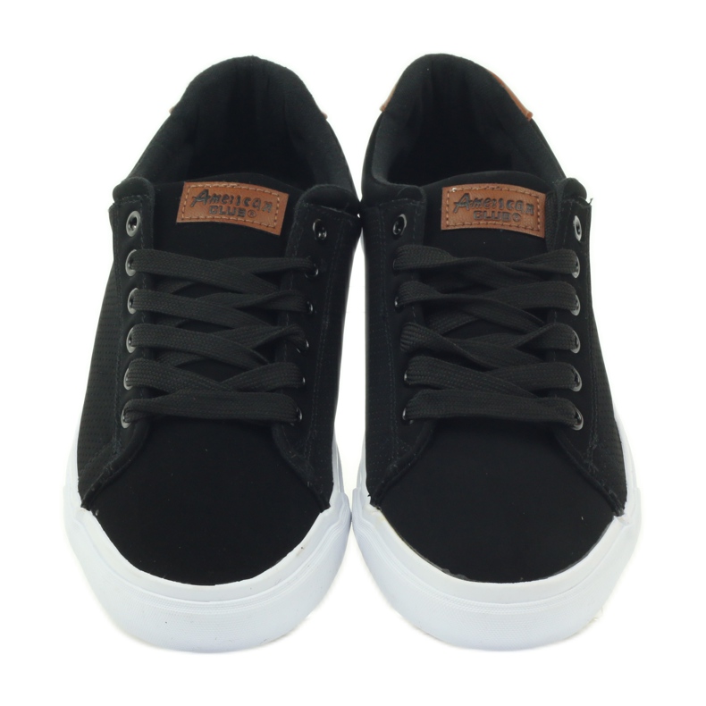 American Club Tênis americanos tênis sapatos masculinos preto castanho 4