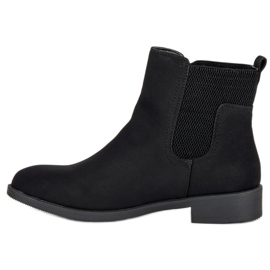 Botas Chelsea pretas de senhora preto 1