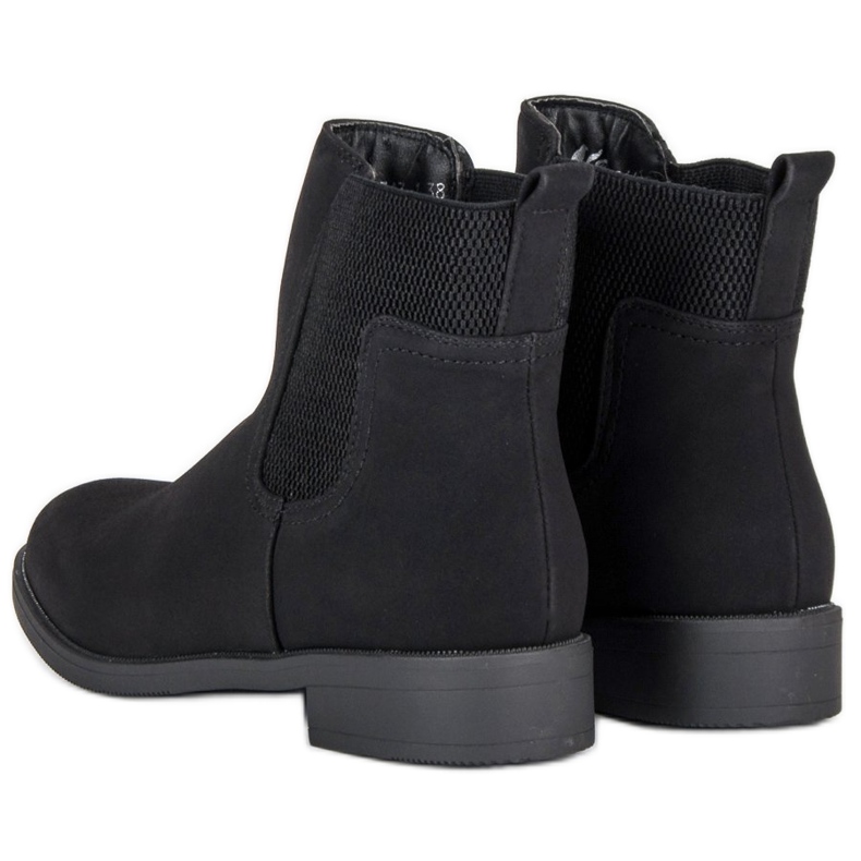 Botas Chelsea pretas de senhora preto 2