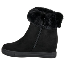 Seastar Botas pretas de cunha preto 1