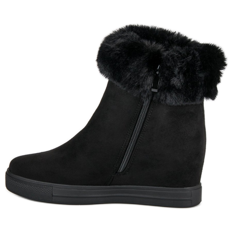 Seastar Botas pretas de cunha preto 1