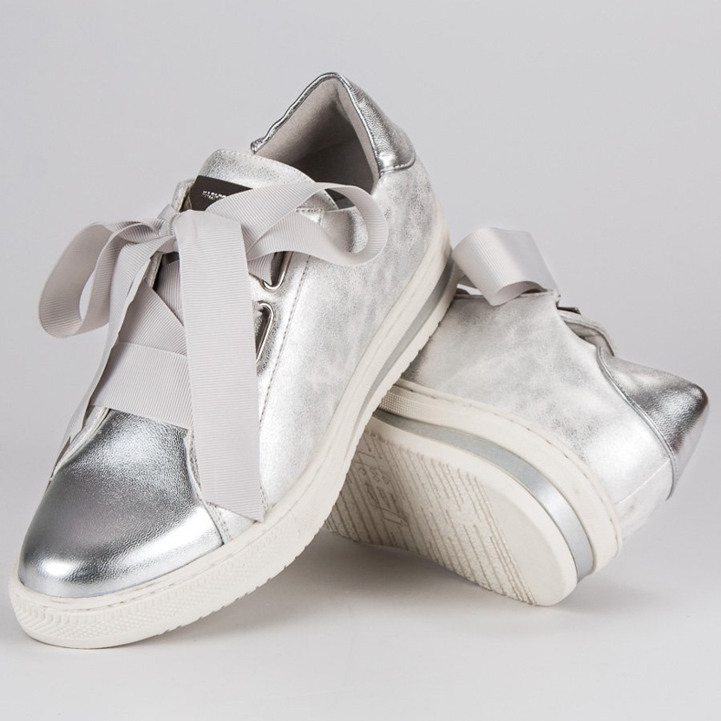 Filippo Sapatos de prata cinza 2