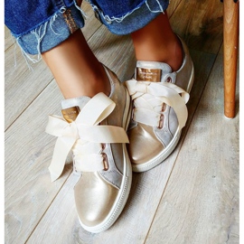 Filippo Sapatos Amarrados Dourados 1