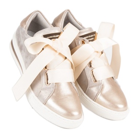 Filippo Sapatos Amarrados Dourados 2