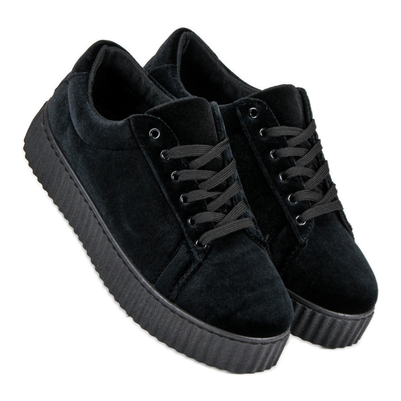 McKey Tênis Velour Creepers preto 1