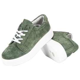 Filippo Tênis Creepers De Couro verde 2
