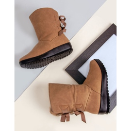 Botas de neve quentes com zíper verde 1