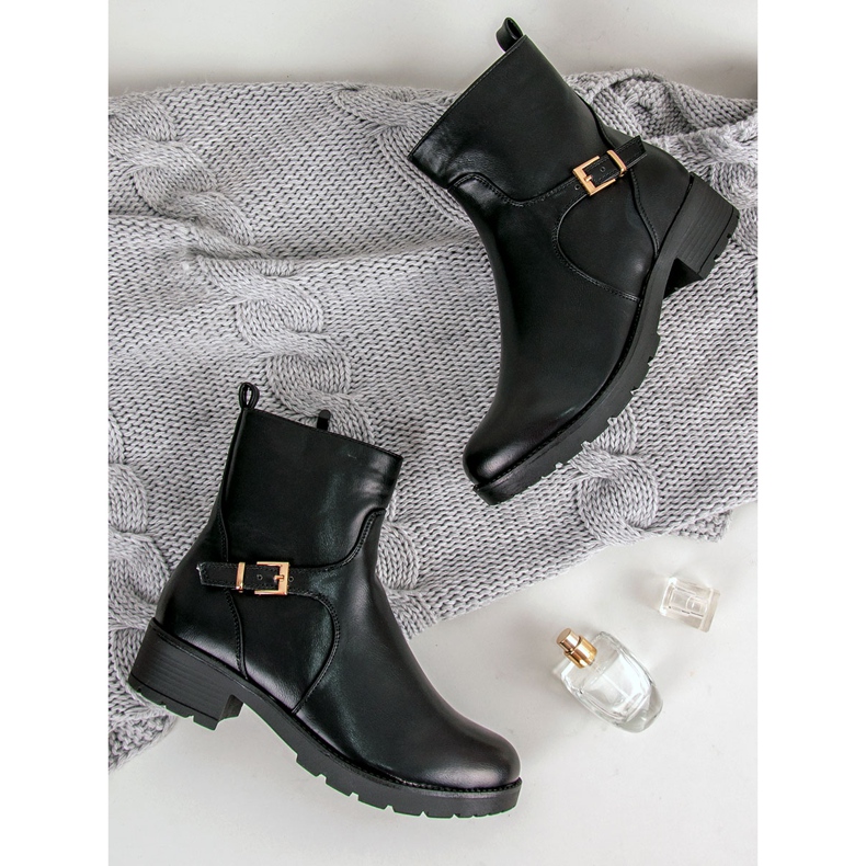 J. Star Botas pretas preto 1