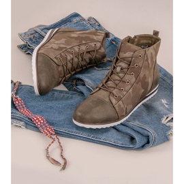 Vinceza Tênis sobre o tornozelo Moro verde 1