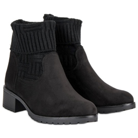 Seastar Botas femininas elegantes preto 2
