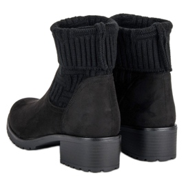 Seastar Botas femininas elegantes preto 1