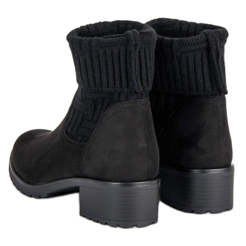 Seastar Botas femininas elegantes preto 1