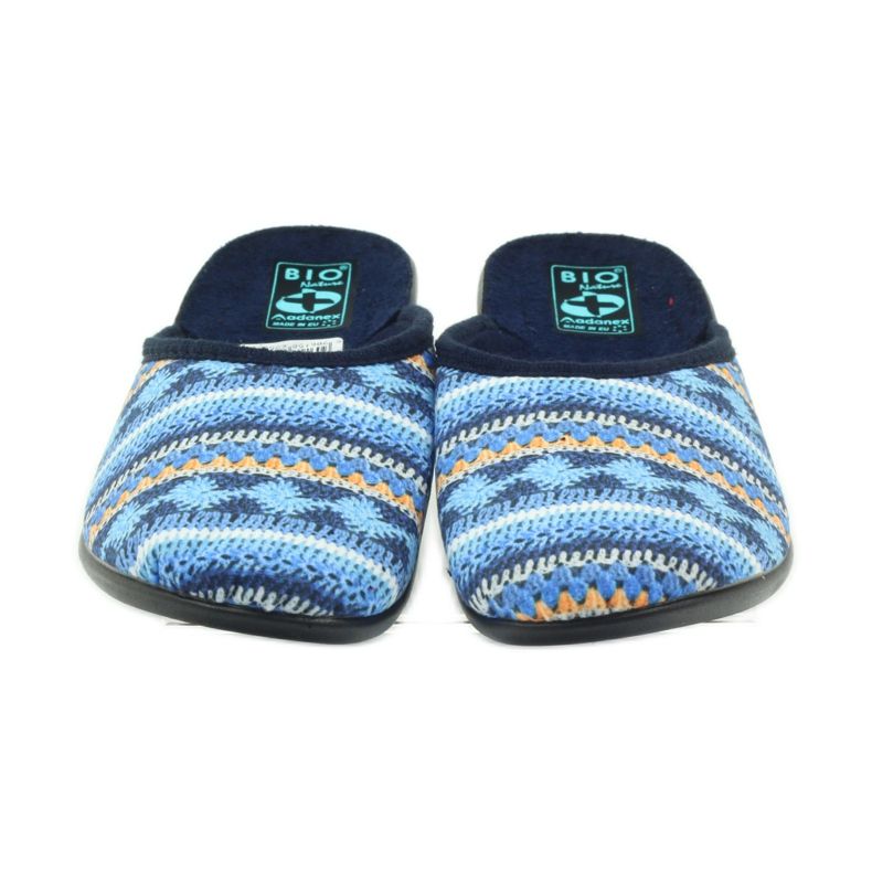 Chinelos Adanex 23557 suéter norueguês azul marinho azul laranja 4