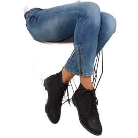 Botas pretas com cordões K-91 pretas preto 1 Botas pretas com cordões K-91 pretas preto 1