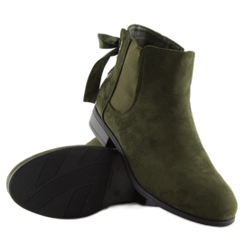 Botas verdes Chelsea para mulheres 3740 Olive 1