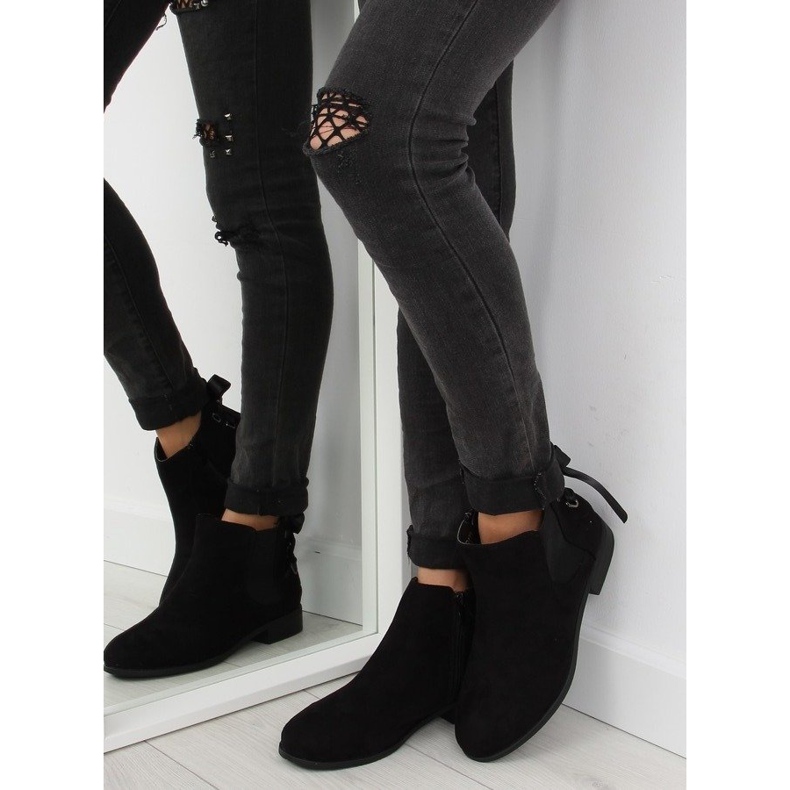 Botas pretas Chelsea para mulheres 3740 pretas preto 2